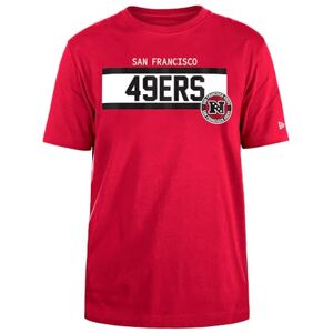 San Francisco 49ers New Era keps NFL normal t-shirt hög densitet bläck screentryck front grafik original lag färg unisex röd San Francisco 49ers New Era keps NFL normal t-shirt hög densitet bläck screentryck front grafik original lag färg unisex röd