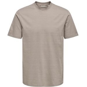 Only & Sons Onsfred Life RLX Ss Stripe Tee Noos, Ökenduvor, XL Only & Sons Onsfred Life RLX Ss Stripe Tee Noos, Ökenduvor, XL