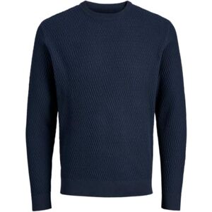 JACK & JONES Jprblareagan stickad crew neck, mörk marinblå, M JACK & JONES Jprblareagan stickad crew neck, mörk marinblå, M