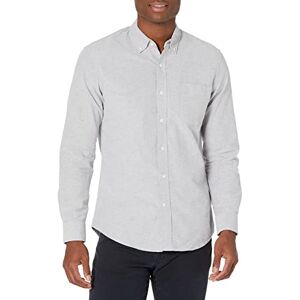 Amazon Essentials Herr Slim-Fit långärmad ficka Oxford skjorta, grå, Medium Amazon Essentials Herr Slim-Fit långärmad ficka Oxford skjorta, grå, Medium