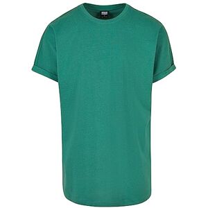 Urban Classics herr T-tröja Long Shaped Turnup Tee, Blad, M Urban Classics herr T-tröja Long Shaped Turnup Tee, Blad, M