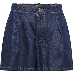 ONLY Onlellis lösa pleated shorts, DNM AKM, Mörkblå denim, M ONLY Onlellis lösa pleated shorts, DNM AKM, Mörkblå denim, M