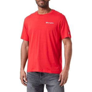 Champion Legacy Icons S Script Logo S/S Crewneck T-Shirt, Röd, M herr SS24, Röd, M Champion Legacy Icons S Script Logo S/S Crewneck T-Shirt, Röd, M herr SS24, Röd, M
