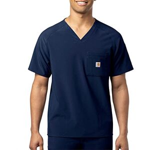 Carhartt Scrubs C16110 Men's Force® Cross-Flex Modern Fit Chest Pocket XXX-Large Navy Carhartt Scrubs C16110 Men's Force® Cross-Flex Modern Fit Chest Pocket XXX-Large Navy