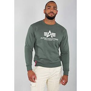 Alpha Industries Basic Sweatshirt för män Vintage Green Alpha Industries Basic Sweatshirt för män Vintage Green