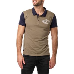 HOPENLIFE Griffith Khaki M pikétröja för män, M HOPENLIFE Griffith Khaki M pikétröja för män, M
