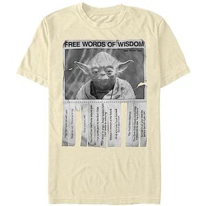 Star Wars mäns ord av visdom t-shirt, ogenomskinlig, Grädde, 3XL Star Wars mäns ord av visdom t-shirt, ogenomskinlig, Grädde, 3XL