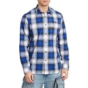 G-STAR RAW Bristum 2.0 Slim skjorta, Flerfärgad (Deep Blue Tyler Check D23553-d122-h041), S G-STAR RAW Bristum 2.0 Slim skjorta, Flerfärgad (Deep Blue Tyler Check D23553-d122-h041), S