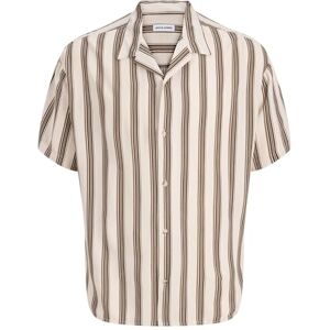 JACK & JONES Jjejeff Resort randig skjorta S/S Sn, Moonbeam, L JACK & JONES Jjejeff Resort randig skjorta S/S Sn, Moonbeam, L