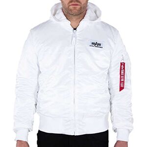 Alpha Industries MA-1 ZH Bomberjacka med ryggtryck för män White/Black Alpha Industries MA-1 ZH Bomberjacka med ryggtryck för män White/Black