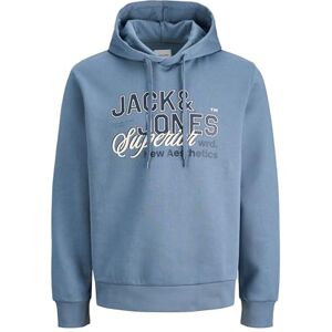 JACK & JONES Jjelogo Sweat Hood 2 Col 25/26 Noos, Blå Mirage, XS JACK & JONES Jjelogo Sweat Hood 2 Col 25/26 Noos, Blå Mirage, XS