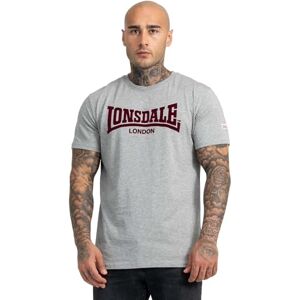 Lonsdale herr tshirt, Marl grå/oxblood, XXL Lonsdale herr tshirt, Marl grå/oxblood, XXL
