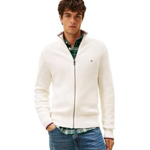 Tommy Hilfiger herr RWB Rib Zip Through MW0MW41517 dragkedja genom tröja, gul, XS, Gul (elfenbenskronblad), XS Tommy Hilfiger herr RWB Rib Zip Through MW0MW41517 dragkedja genom tröja, gul, XS, Gul (elfenbenskronblad), XS