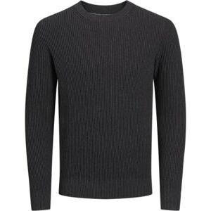 JACK & JONES JACK&JONES JPRBLALIAM stickad crew neck, Mörkgrå melange/detalj: twist, L JACK & JONES JACK&JONES JPRBLALIAM stickad crew neck, Mörkgrå melange/detalj: twist, L