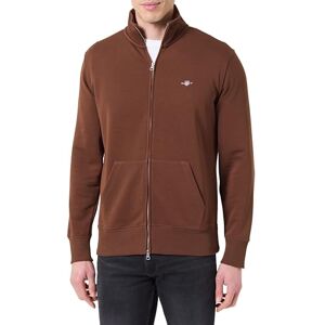 GANT REG sköld full dragkedja sweatshirt, Mahogny brun, XL GANT REG sköld full dragkedja sweatshirt, Mahogny brun, XL