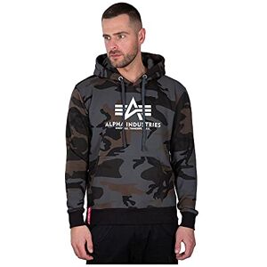 Alpha Industries Basic Hoody Camo Huvtröja för män Black Camo Alpha Industries Basic Hoody Camo Huvtröja för män Black Camo
