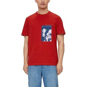 s.Oliver Kortärmad t-shirt för män, Rot, S s.Oliver Kortärmad t-shirt för män, Rot, S