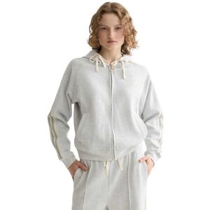 Scotch & Soda Zip Through Interlock huvtröja, Ljusgrå melange U051, XL Scotch & Soda Zip Through Interlock huvtröja, Ljusgrå melange U051, XL