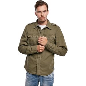 Brandit Vintage skjorta, långärmad, Oliv långärmad, L Brandit Vintage skjorta, långärmad, Oliv långärmad, L