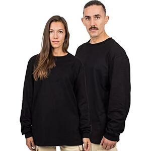 Blackskies Överdimensionerad basic långärmad t-shirt streetwear lyxig långärmad t-shirt herr dam tröja sweatshirt tröja, Svart, M Blackskies Överdimensionerad basic långärmad t-shirt streetwear lyxig långärmad t-shirt herr dam tröja sweatshirt tröja, Svart, M