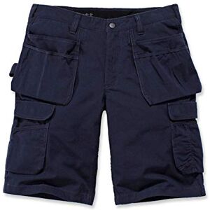 Carhartt 104201.I26.S536 stål multificka herr kort, marinblå, W36 storlek Carhartt 104201.I26.S536 stål multificka herr kort, marinblå, W36 storlek