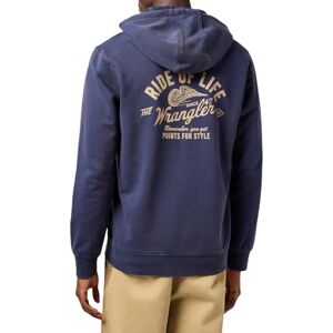 Wrangler Americana hoodie, marinblå, M Wrangler Americana hoodie, marinblå, M