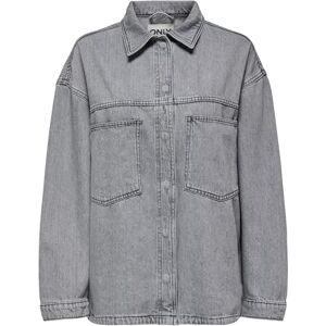 ONLY Onlemmie L/S skjorta grå DNM Azg Noos, Medium grå denim, L ONLY Onlemmie L/S skjorta grå DNM Azg Noos, Medium grå denim, L