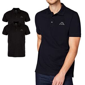 Kappa Polotröja för män i 2-pack pikétröja med logotyptryck Grundläggande pikétröjor för män kortärmad pikétröja för sport, fritid och kontor, svart, 5XL Kappa Polotröja för män i 2-pack pikétröja med logotyptryck Grundläggande pikétröjor för män kortärmad pikétröja för sport, fritid och kontor, svart, 5XL