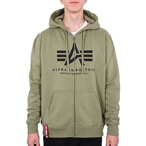 Alpha Industries Basic Zip Hoody Huvtröja Sweat för män Olive Alpha Industries Basic Zip Hoody Huvtröja Sweat för män Olive