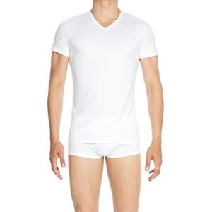 HOM , Klassisk V-ringad t-shirt, herr, Vitt, L HOM , Klassisk V-ringad t-shirt, herr, Vitt, L