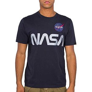 Alpha Industries NASA Reflekterande T-tröja för män Rep.Blue Alpha Industries NASA Reflekterande T-tröja för män Rep.Blue