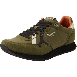 Pepe Jeans herr M Print Runner Sneak, Grön (Safari Green), 11 UK, Grön safari grön, 46 EU Pepe Jeans herr M Print Runner Sneak, Grön (Safari Green), 11 UK, Grön safari grön, 46 EU