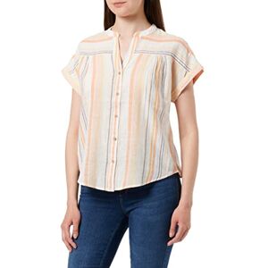 Springfield Mao Krage Kortärmad Linne Bomull Skjorta, Gul, 32 Springfield Mao Krage Kortärmad Linne Bomull Skjorta, Gul, 32