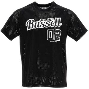 Russell Athletic Justice S/S Crewneck T-shirt herr kortärmad bekväm och mångsidig T-shirt, Svart, S Russell Athletic Justice S/S Crewneck T-shirt herr kortärmad bekväm och mångsidig T-shirt, Svart, S