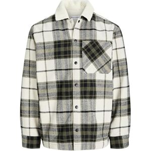 JACK & JONES Jjzac Teddy Overshirt Ls, Dammig oliv, S JACK & JONES Jjzac Teddy Overshirt Ls, Dammig oliv, S