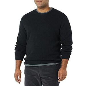 Amazon Essentials mjuk touch tröja för män med långa ärmar, rund hals och våffelstygn, svart, S Amazon Essentials mjuk touch tröja för män med långa ärmar, rund hals och våffelstygn, svart, S