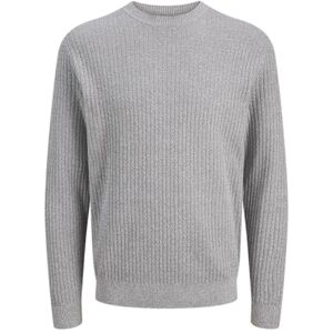 JACK & JONES Jprblubarkley stickad crew neck Ch, Kolgrå, L JACK & JONES Jprblubarkley stickad crew neck Ch, Kolgrå, L