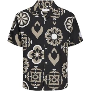 JACK & JONES JJEURBAN Edge Resort Shirt SS SN, jet svart, M JACK & JONES JJEURBAN Edge Resort Shirt SS SN, jet svart, M