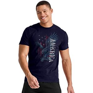 Hanes Kortärmad grafisk T-shirt för män, dödskalle tatuering/lätt stål, S, Eagle America, XL Hanes Kortärmad grafisk T-shirt för män, dödskalle tatuering/lätt stål, S, Eagle America, XL
