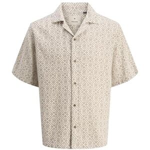 JACK & JONES skjorta för män, avslappnad passform, skjorta, Havregryn, XL JACK & JONES skjorta för män, avslappnad passform, skjorta, Havregryn, XL