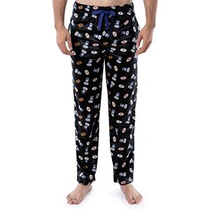 Varsity Herr Lite Touch Schlafhose Aus Fleece Pyjamas Byxor, Svart/kaffe/munkar, XL Varsity Herr Lite Touch Schlafhose Aus Fleece Pyjamas Byxor, Svart/kaffe/munkar, XL