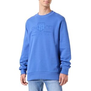 GANT REG TONAL SHIELD C-NECK Sweat, Färsk blå, S GANT REG TONAL SHIELD C-NECK Sweat, Färsk blå, S