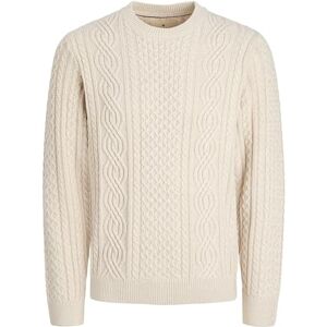 JACK & JONES Jprblusean Knit Cable Crew Neck Sn, Silverfoder, S JACK & JONES Jprblusean Knit Cable Crew Neck Sn, Silverfoder, S