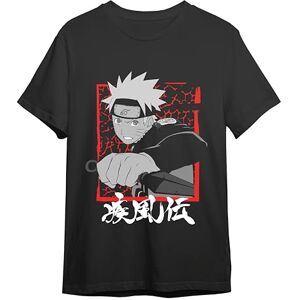 Comic Studio Naruto Shippuden T-shirt Officiell licensierad artikel, Naruto Uzumaki V4 unisex svart L, svart, L Comic Studio Naruto Shippuden T-shirt Officiell licensierad artikel, Naruto Uzumaki V4 unisex svart L, svart, L