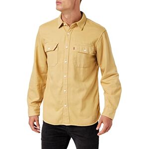 Levi's Jackson Worker skjorta för män, Ljusbrun klädfärg, S Levi's Jackson Worker skjorta för män, Ljusbrun klädfärg, S