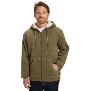 Quiksilver Beige Keller Sherpa Fleece-tröja S Quiksilver Beige Keller Sherpa Fleece-tröja S