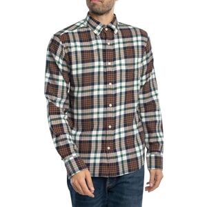 GANT REG Flannel Plaid Shirt, Kacao, S GANT REG Flannel Plaid Shirt, Kacao, S