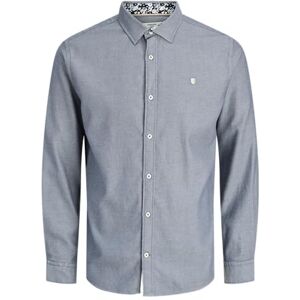 JACK & JONES Jprblareims Detail L/S skjorta, marinblå blazer, L JACK & JONES Jprblareims Detail L/S skjorta, marinblå blazer, L