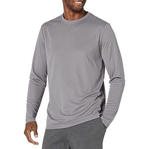 Amazon Essentials herr Performance Tech långärmad t-shirt, medium grå, X-Small Amazon Essentials herr Performance Tech långärmad t-shirt, medium grå, X-Small