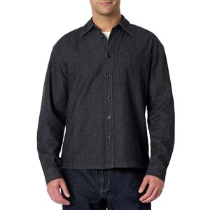 Amazon Essentials (Demi's Pick) Herr modern överdimensionerad passform denim button-down skjorta, Svart, XXL Amazon Essentials (Demi's Pick) Herr modern överdimensionerad passform denim button-down skjorta, Svart, XXL